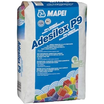 Colla per piastrelle grigia Adesilex P9 Mapei - 25kg Colla per piastrelle grigia Adesilex P9 Mapei - 25kg