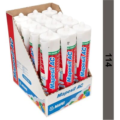 Mapei Mapesil AC 310ml - Siliconenkit - Antraciet Mapei Mapesil AC 310ml - Siliconenkit - Antraciet