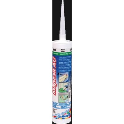Mapei Mapesil AC Zwarte Siliconenkit Mapei Mapesil AC Zwarte Siliconenkit