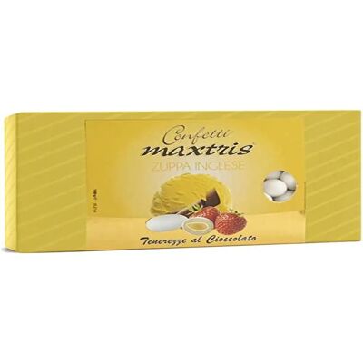 Confetti Maxtris Zuppa Inglese - 1kg Senza Glutine Cioccolato Bianco Confetti Maxtris Zuppa Inglese - 1kg Senza Glutine Cioccolato Bianco