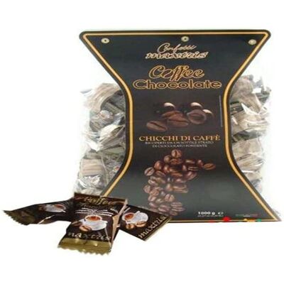 Maxtris Cioccolato al Caffè - Grani di caffè con cioccolato fondente - 1kg Maxtris Cioccolato al Caffè - Grani di caffè con cioccolato fondente - 1kg