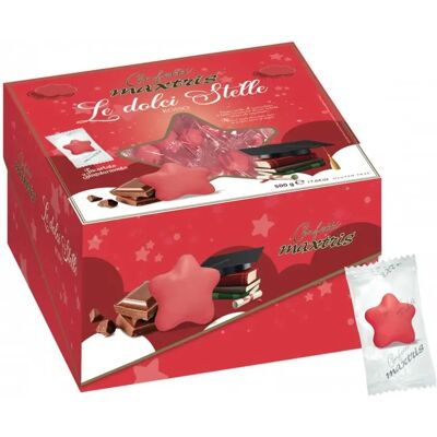 Maxtris Le Dolci Stelle Rosso - Confetti - 500g Maxtris Le Dolci Stelle Rosso - Confetti - 500g