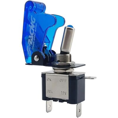 Interruttore Simoni Racing Blu Trasparente LED 12V 20Amp - Interruttore Interruttore Simoni Racing Blu Trasparente LED 12V 20Amp - Interruttore