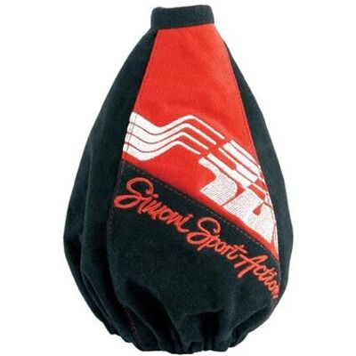Simoni Racing C6112/R Gear Shift Cover - Microfiber Sport Action Red/Black Simoni Racing C6112/R Gear Shift Cover - Microfiber Sport Action Red/Black