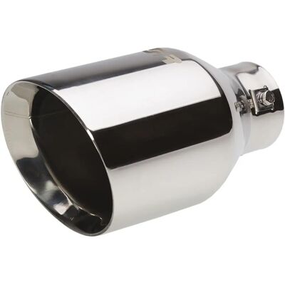 Simoni Racing Exhaust Tip - 114mm Diameter - 210mm Length - 38-60mm Mounting - Round Simoni Racing Exhaust Tip - 114mm Diameter - 210mm Length - 38-60mm Mounting - Round
