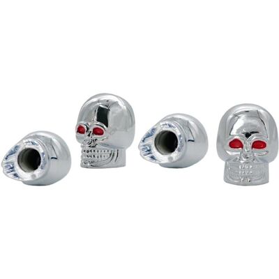 Simoni Racing SR CAPSSKE - Capuchons de Soupape - Chrome - Tête de Mort Simoni Racing SR CAPSSKE - Capuchons de Soupape - Chrome - Tête de Mort