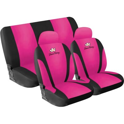 Simoni Racing Pink Daisy Seat Cover Set - Universal Simoni Racing Pink Daisy Seat Cover Set - Universal