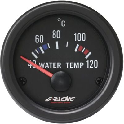 Simoni Racing WT/B Water Temp Sensor - Electric, Retro Lighted, White Face Simoni Racing WT/B Water Temp Sensor - Electric, Retro Lighted, White Face