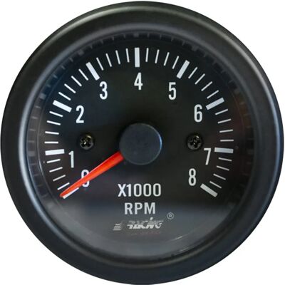 Simoni Racing TM/B Tachometer - 0-8000 RPM, White Face, Retro Lighted Simoni Racing TM/B Tachometer - 0-8000 RPM, White Face, Retro Lighted