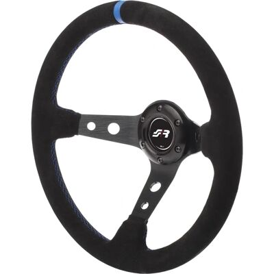 Simoni Racing Srskdown 350mm Alcantara Blå Sportstjälk - Sport Simoni Racing Srskdown 350mm Alcantara Blå Sportstjälk - Sport