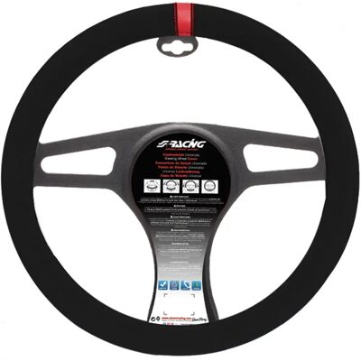 Housse de Volant Universelle Simoni Racing - Noir/Rouge - 37-39cm - Publicité Housse de Volant Universelle Simoni Racing - Noir/Rouge - 37-39cm - Publicité