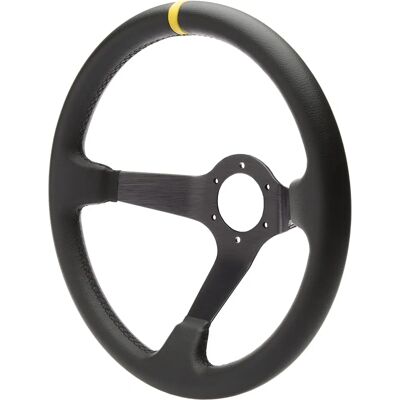 Simoni Racing Carrera 350mm Deep Dish Leather Steering Wheel - Motorsport Simoni Racing Carrera 350mm Deep Dish Leather Steering Wheel - Motorsport