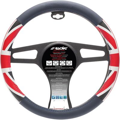 Simoni Racing UK Zászlós kormánykerék huzat - 37-39cm - Kék Piros Fehér Simoni Racing UK Zászlós kormánykerék huzat - 37-39cm - Kék Piros Fehér