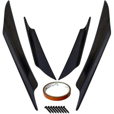 Simoni Racing Srac4 - Universelles Frontstoßstangenset mit 4 Canards - Schwarz Simoni Racing Srac4 - Universelles Frontstoßstangenset mit 4 Canards - Schwarz