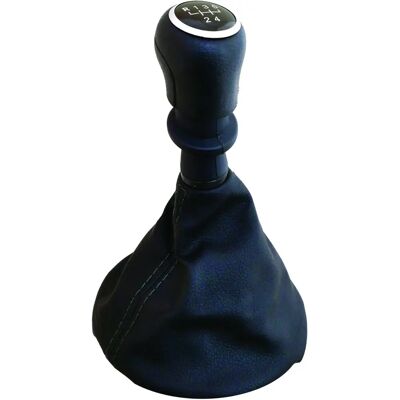 Volkswagen Transporter T5/T6 - Black Leather Gear Shift Knob - 2 Models Volkswagen Transporter T5/T6 - Black Leather Gear Shift Knob - 2 Models