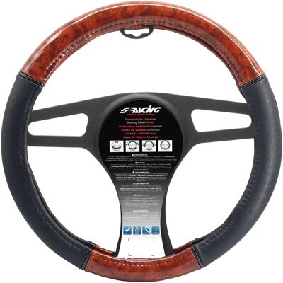 Simoni Racing fa és műbőr kormányvédő - 37-39 cm Simoni Racing fa és műbőr kormányvédő - 37-39 cm