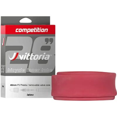 Vittoria - Chambre à air en latex 700c - Rose / Noir - Chambre à air de route Vittoria - Chambre à air en latex 700c - Rose / Noir - Chambre à air de route