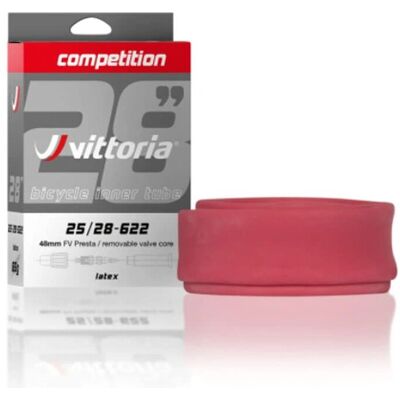 Vittoria Latex-Schlauch - 26 Zoll - Presta 48mm - Schwarz - Straße/Mountainbike Vittoria Latex-Schlauch - 26 Zoll - Presta 48mm - Schwarz - Straße/Mountainbike