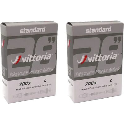 Vittoria 700c Racefiets Binnenband - Zwart, 20-28mm, Presta-ventiel Vittoria 700c Racefiets Binnenband - Zwart, 20-28mm, Presta-ventiel