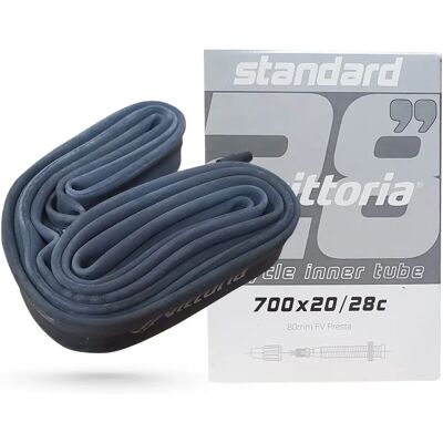 Vittoria Camera d'aria 700X20/28C Presta - Nero - Standard Vittoria Camera d'aria 700X20/28C Presta - Nero - Standard