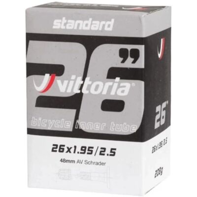 Vittoria 26 Standard Schlauch - Schrader Ventil für MTB Vittoria 26 Standard Schlauch - Schrader Ventil für MTB