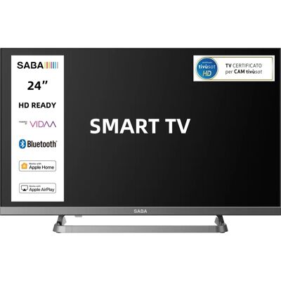 SABA Sa24s89vda TV LED 24" HD Smart Wi-Fi Grigia SABA Sa24s89vda TV LED 24" HD Smart Wi-Fi Grigia