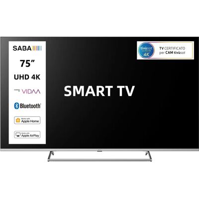 SABA - SA75KN9VDA - 75 pollici - 4K Ultra HD - TV SABA - SA75KN9VDA - 75 pollici - 4K Ultra HD - TV