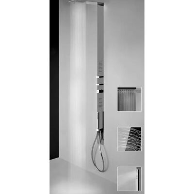 GESSI Duschsäule-Set - Rechteckige Griffe - Edelstahl Glänzend - 39808238 GESSI Duschsäule-Set - Rechteckige Griffe - Edelstahl Glänzend - 39808238