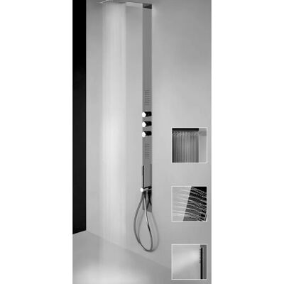 Gessi - Conjunto de Columna de Ducha Acero Inoxidable Cepillado - Juego de Columna de Ducha Gessi - Conjunto de Columna de Ducha Acero Inoxidable Cepillado - Juego de Columna de Ducha