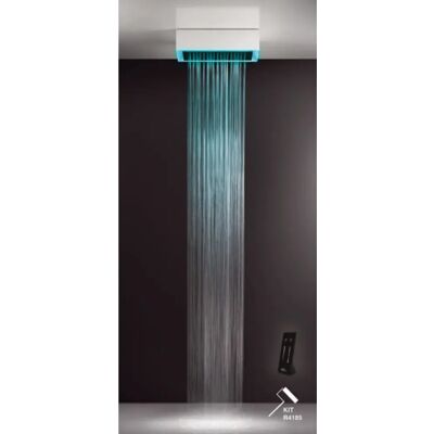 GESSI Afilo - Sistema de Ducha Multifuncional - 300x500 Spray de Lluvia - Terapia de Luz en Color GESSI Afilo - Sistema de Ducha Multifuncional - 300x500 Spray de Lluvia - Terapia de Luz en Color