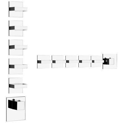 Conjunto Termostático Gessi Rettangolo Alto Rendimiento 3/4 - Accesorios de Grifo Conjunto Termostático Gessi Rettangolo Alto Rendimiento 3/4 - Accesorios de Grifo