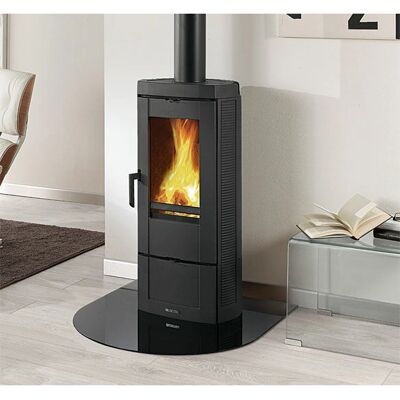 Stufa a legna Nordica Candy 4.0 - Ghisa smaltata, 6.2kW, Nero Stufa a legna Nordica Candy 4.0 - Ghisa smaltata, 6.2kW, Nero