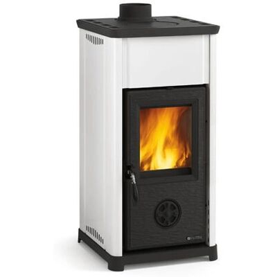 La Nordica Tea Estufa de leña - 6.6kW, Blanca, Independiente - Estufa de leña La Nordica Tea Estufa de leña - 6.6kW, Blanca, Independiente - Estufa de leña