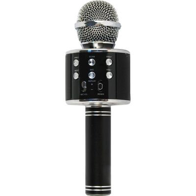 Xtreme Bluetooth Karaoke Mikrofon - Schwarz & Silber - Mikrofon mit Lautsprecher Xtreme Bluetooth Karaoke Mikrofon - Schwarz & Silber - Mikrofon mit Lautsprecher