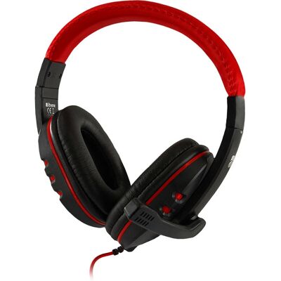 Cuffia da gioco cablata Xtreme 95638 - Nero, Rosso Cuffia da gioco cablata Xtreme 95638 - Nero, Rosso