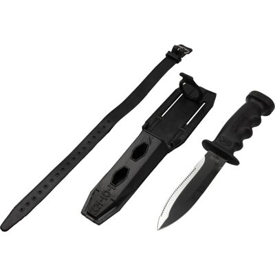 Cressi Supertotem Tauchermesser - Doppeltes Klingen, Edelstahl Cressi Supertotem Tauchermesser - Doppeltes Klingen, Edelstahl