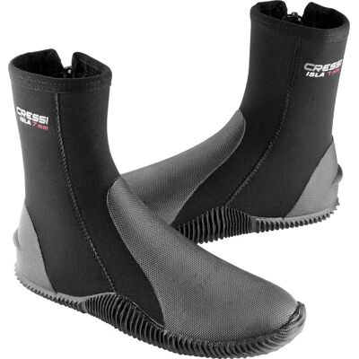Cressi Isla Boots Unisex Tauchschuhe aus Neopren 7mm Schwarz EU 40-41 Cressi Isla Boots Unisex Tauchschuhe aus Neopren 7mm Schwarz EU 40-41