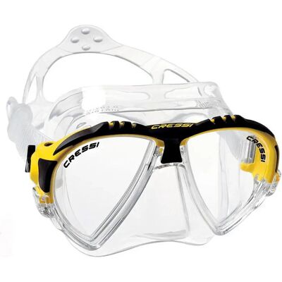 Maschera da immersione Cressi Matrix - Doppio vetro, Giallo, Taglia piccola Maschera da immersione Cressi Matrix - Doppio vetro, Giallo, Taglia piccola
