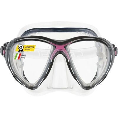 Cressi Big Eyes Evolution - Masque de Plongée avec Lentille Rose Cressi Big Eyes Evolution - Masque de Plongée avec Lentille Rose