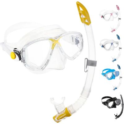 Tuba de snorkel Cressi Marea Vip, unisexe, Jaune Tuba de snorkel Cressi Marea Vip, unisexe, Jaune