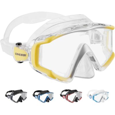 Cressi Liberty Diving Mask - Wide Panoramic View, Tempered Glass, Hypoallergenic Silicone Cressi Liberty Diving Mask - Wide Panoramic View, Tempered Glass, Hypoallergenic Silicone