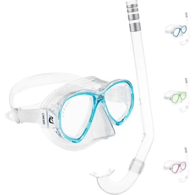 Ensemble Cressi Perla Jr + Minigringo - Masque et Tuba Ensemble Cressi Perla Jr + Minigringo - Masque et Tuba