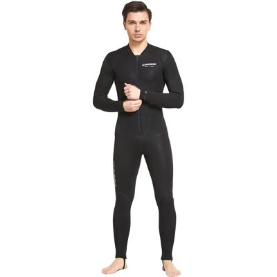 Combinaison sèche Cressi Sub L noire avec trou pour le pouce et fermeture éclair Combinaison sèche Cressi Sub L noire avec trou pour le pouce et fermeture éclair