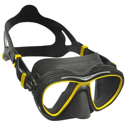Máscara de Buceo Quantum de Cressi Sub - Amarillo, Negro, Ligera Máscara de Buceo Quantum de Cressi Sub - Amarillo, Negro, Ligera
