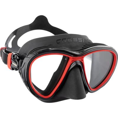 Máscara de Buceo Quantum Cressi en Negro/Rojo Máscara de Buceo Quantum Cressi en Negro/Rojo