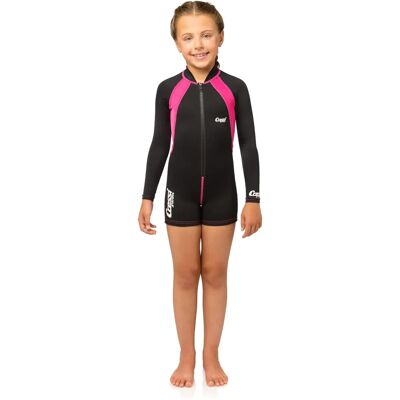 Combinaison en néoprène longue pour bébés et enfants Rose/Noir - Combinaison de plongée - Publicité Combinaison en néoprène longue pour bébés et enfants Rose/Noir - Combinaison de plongée - Publicité