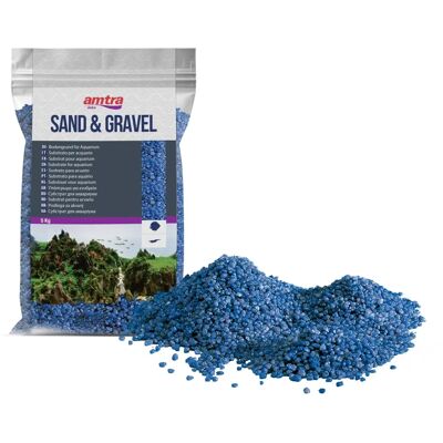 Gravier d'aquarium bleu Wave - 5kg Gravier d'aquarium bleu Wave - 5kg