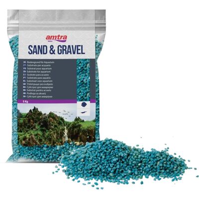 AMTRA Turquoise Quartz Gravel 5kg - Aquarium Gravel AMTRA Turquoise Quartz Gravel 5kg - Aquarium Gravel