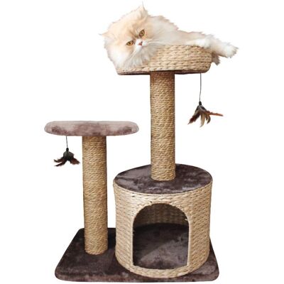 Albero per Gatti Croci Larix - Multi-piani, sisal, peluche - Albero Albero per Gatti Croci Larix - Multi-piani, sisal, peluche - Albero