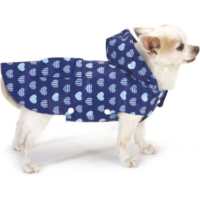 Impermeabile Blue Hearts per cani - 30cm Impermeabile Blue Hearts per cani - 30cm